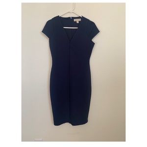 Michael Kors Fitted Navy Dress